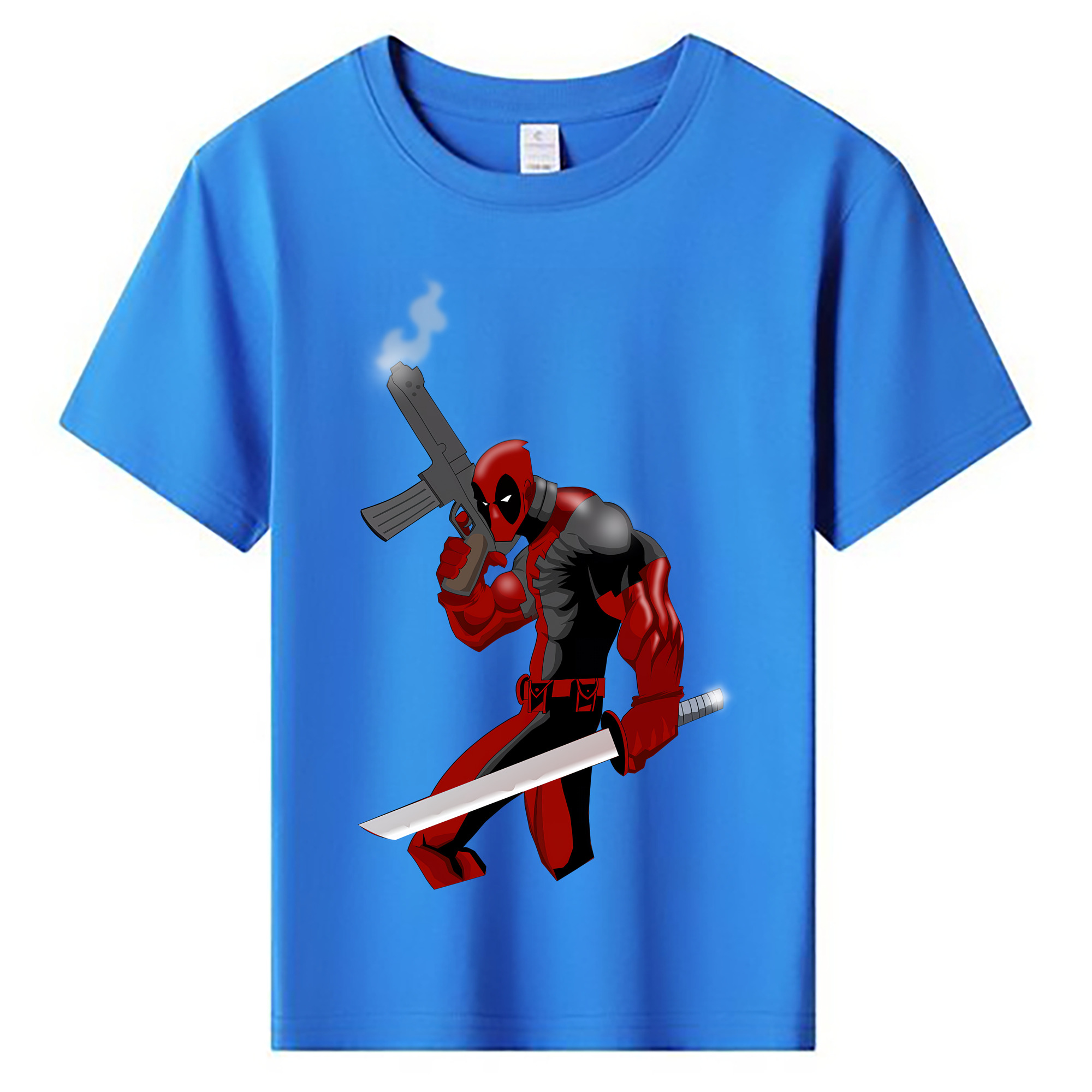 （画像用） Deadpool デッドプール 綿100％キッズTシャツ（フロントプリント）